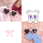 Get trendy with My Little Fairy Heart Sunglasses -  available at Peiliee Shop. Grab yours for $9.90 today!