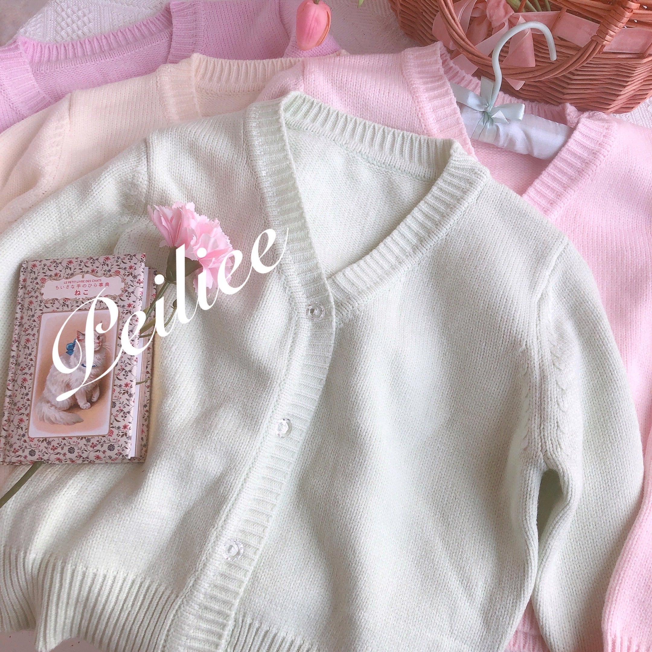 Get trendy with [By Peilieeshop] The Dancing Swan Soft Cardigan -  available at Peiliee Shop. Grab yours for $42 today!