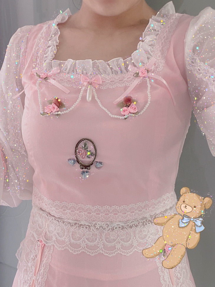 Get trendy with [SALE] Rose Amour Princess Dress set -  available at Peiliee Shop. Grab yours for $35 today!