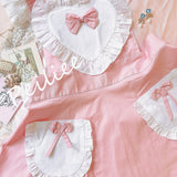 Get trendy with [2 weeks hand sewing time! ]Dolly heart apron -  available at Peiliee Shop. Grab yours for $29 today!