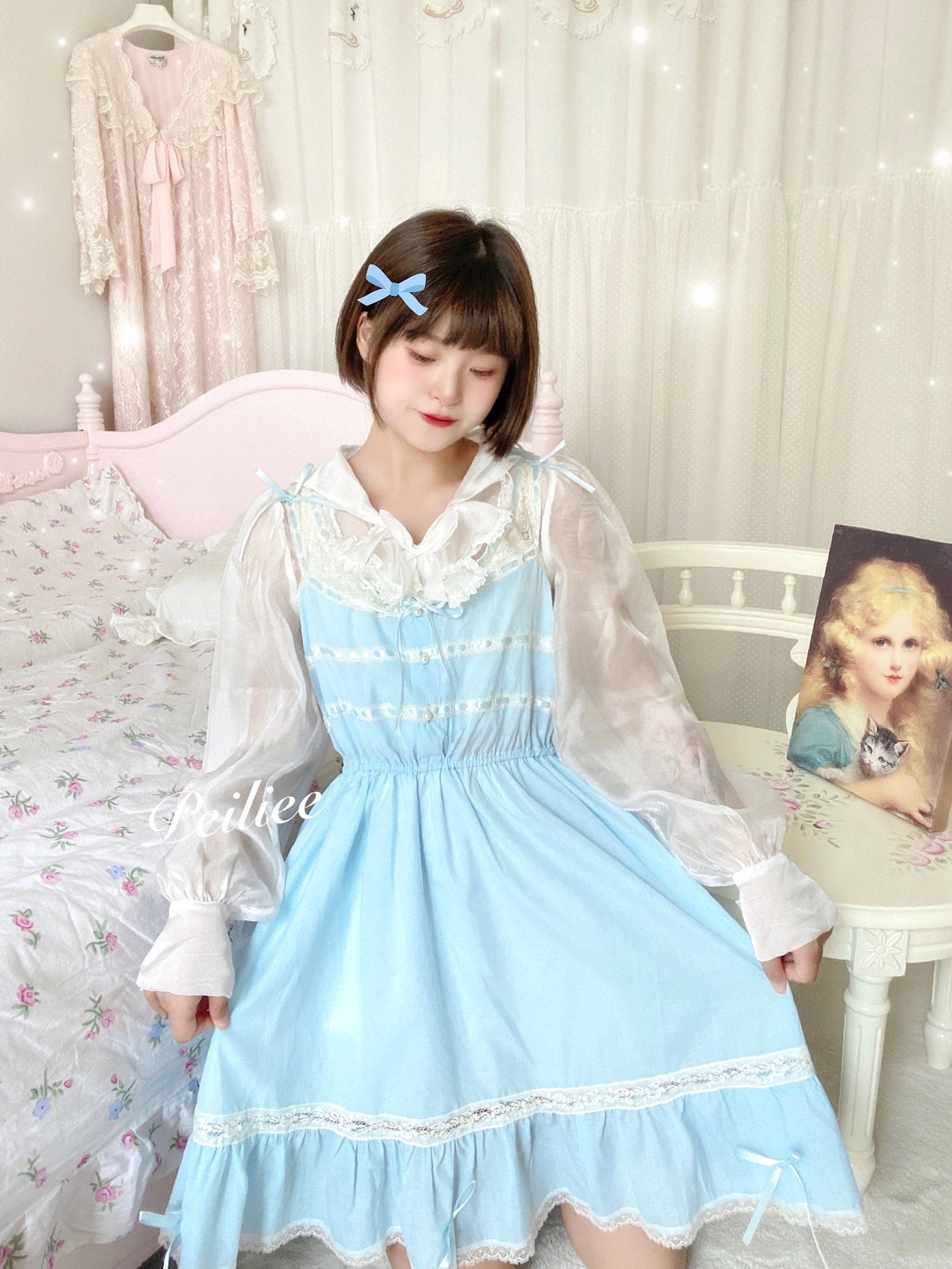 Get trendy with [Peiliee Design] Lily Garden Dress -  available at Peiliee Shop. Grab yours for $49.90 today!