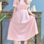 Get trendy with [Premium Selected] Arrived In Dream Land Gingham Dress (designer Rose Candy) -  available at Peiliee Shop. Grab yours for $45 today!