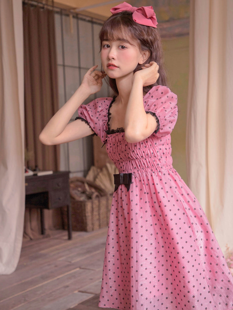 Get trendy with Raspberry chocolate cake vintage dress - Dresses available at Peiliee Shop. Grab yours for $39.90 today!