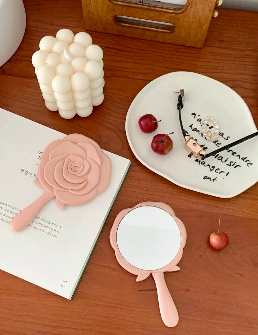 Get trendy with Mini Rose Hand Mirror - Face Mirrors available at Peiliee Shop. Grab yours for $4.90 today!