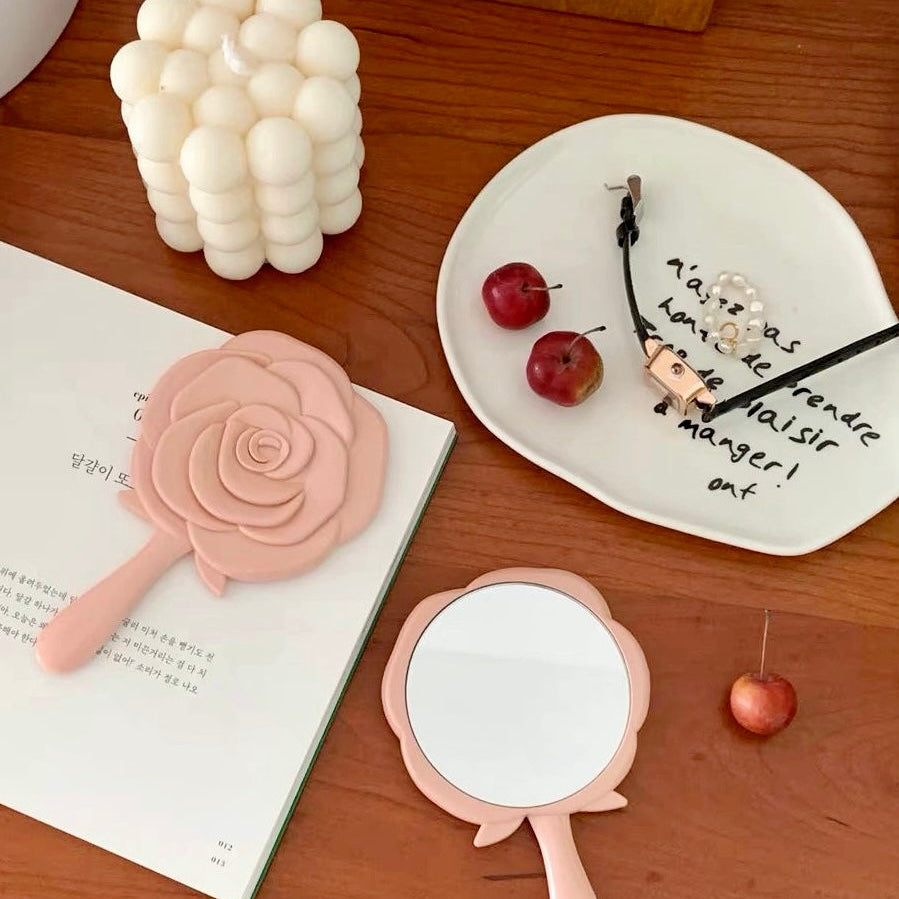 Get trendy with Mini Rose Hand Mirror - Face Mirrors available at Peiliee Shop. Grab yours for $4.90 today!