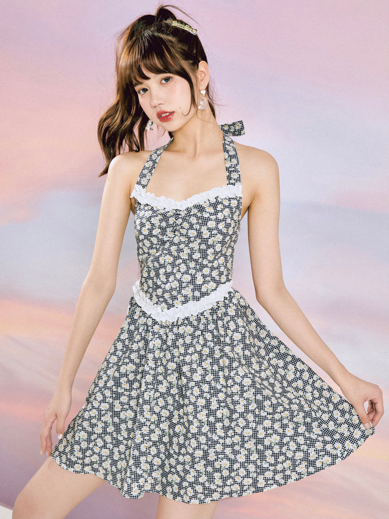 Daisy Days Gingham Mini Dress - Premium Dress from Mummy Cat - Just $42.00! Shop now at Peiliee Shop