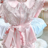 Get trendy with Angelic Rosé Satin Lounge wear set -  available at Peiliee Shop. Grab yours for $12 today!