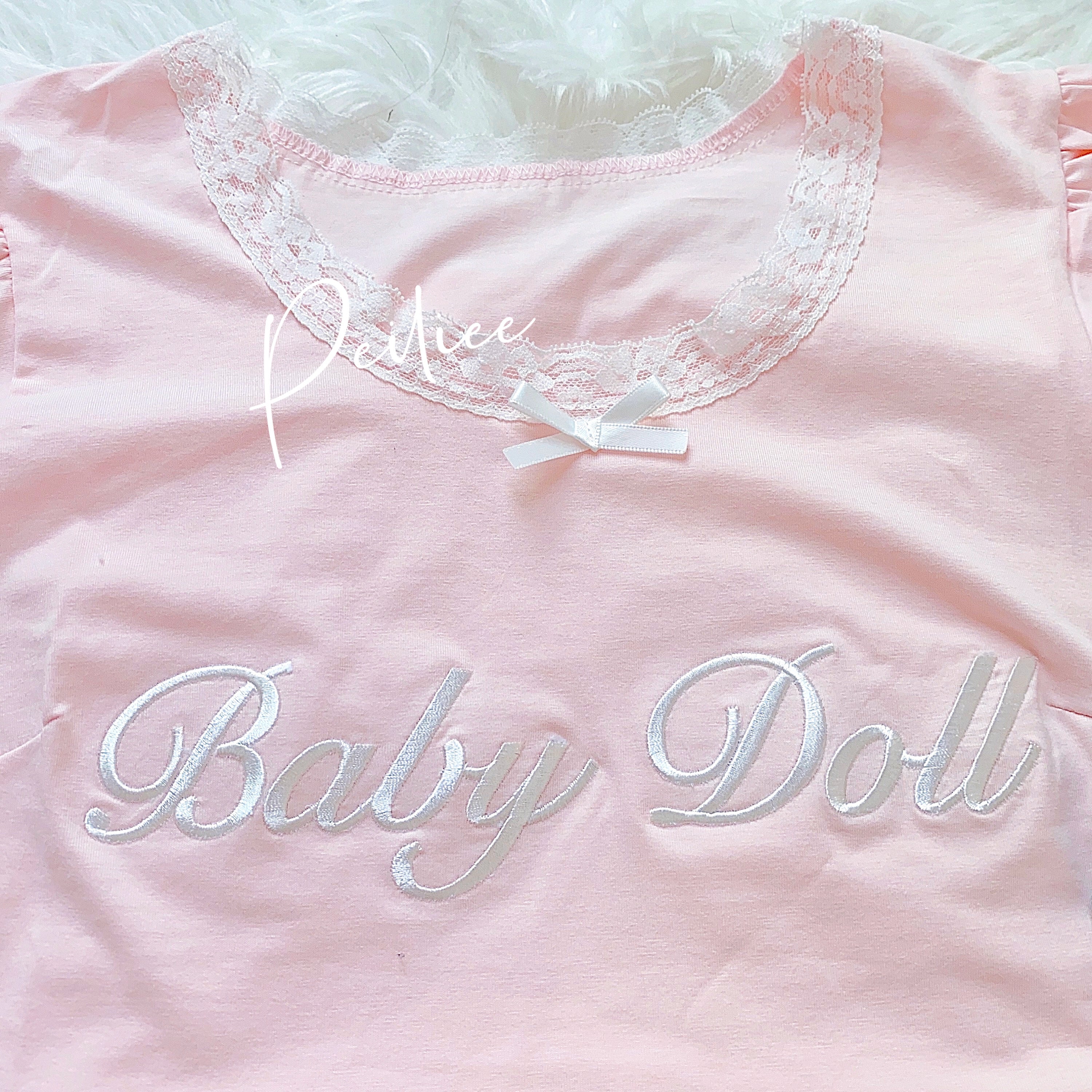 Get trendy with [Peiliee 3 Years Anniversary] Min Sötnos Sweet Babydoll (babygirl) Larme Cotton Top -  available at Peiliee Shop. Grab yours for $25 today!