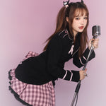 Get trendy with [Evil Tooth] Calling my sweetheart skirt -  available at Peiliee Shop. Grab yours for $49.90 today!