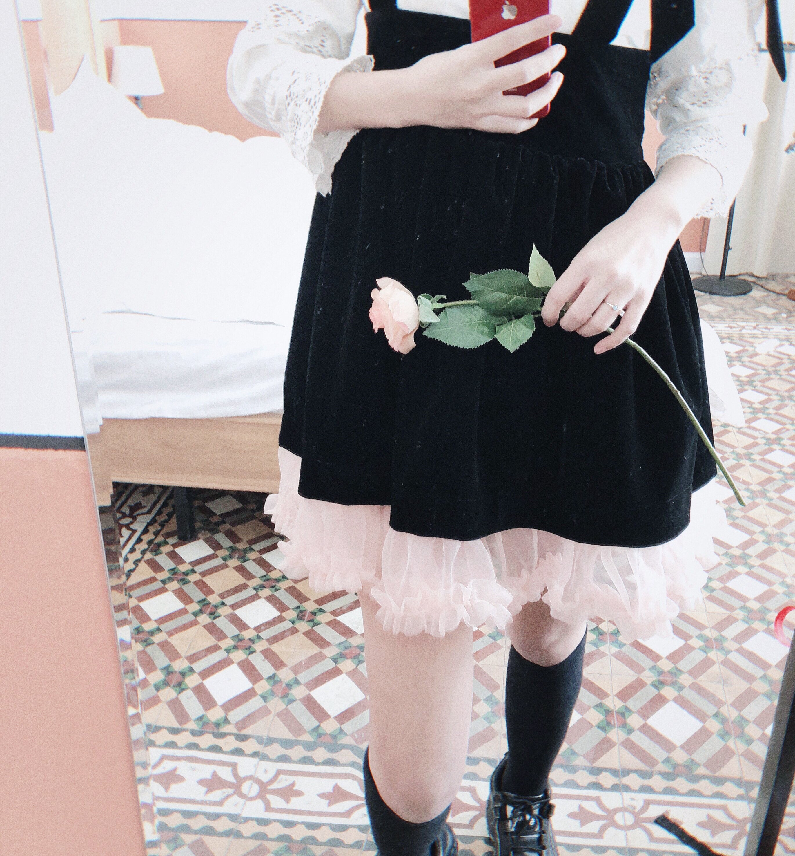 Get trendy with The girl with angel aroma velvet dress -  available at Peiliee Shop. Grab yours for $25 today!