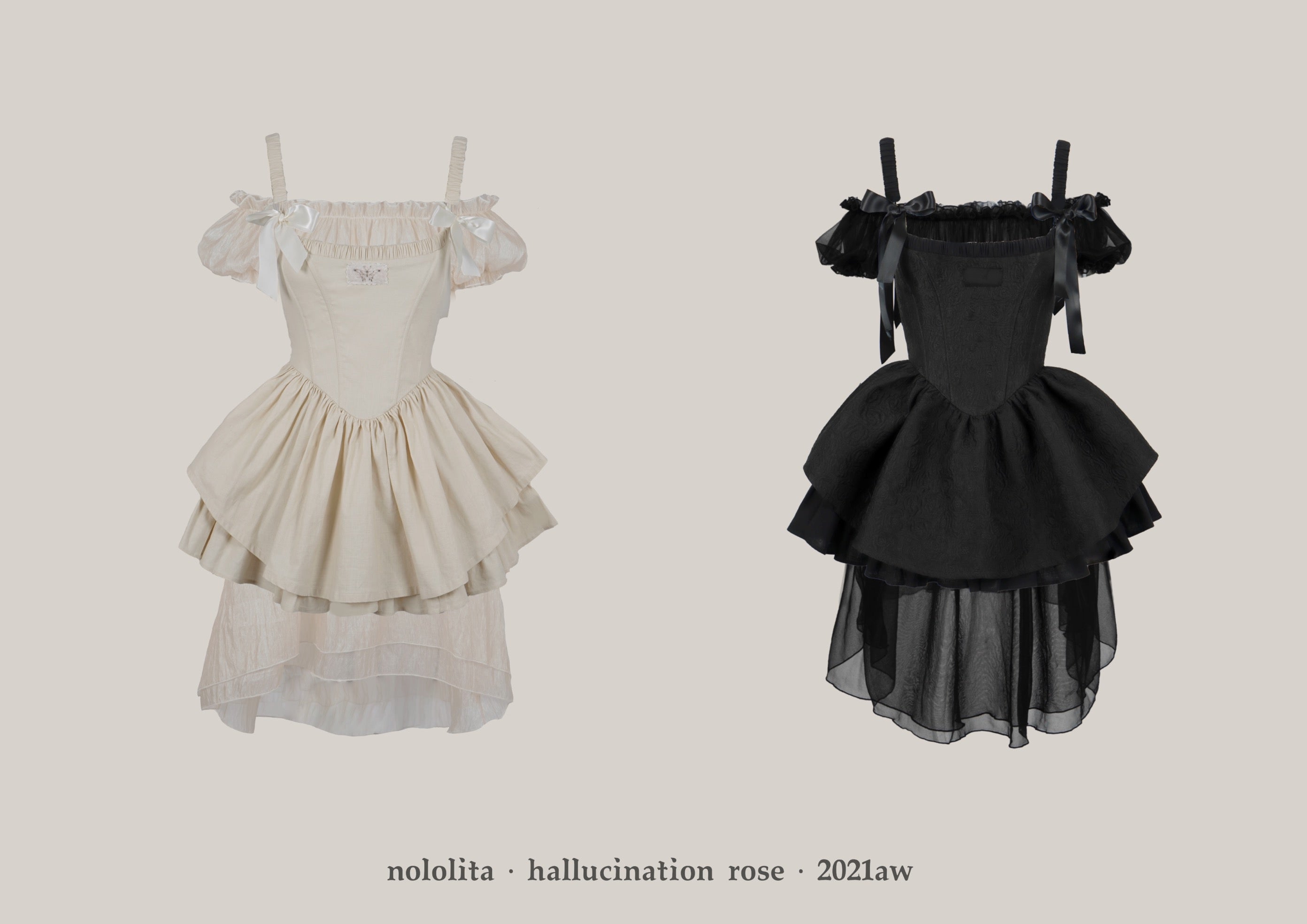 Get trendy with Nololita Hallucination Rose Dress Set - Dress available at Peiliee Shop. Grab yours for $79.90 today!
