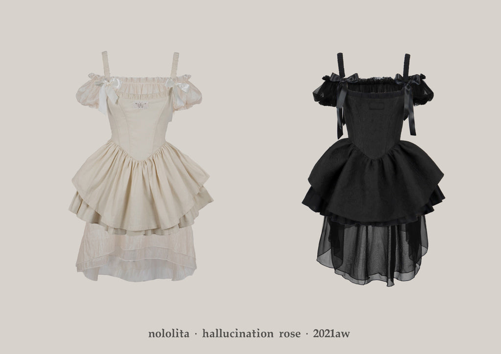 Nololita Hallucination Rose Dress Set - Premium Dress from NOLOLITA - Just $79.90! Shop now at Peiliee Shop