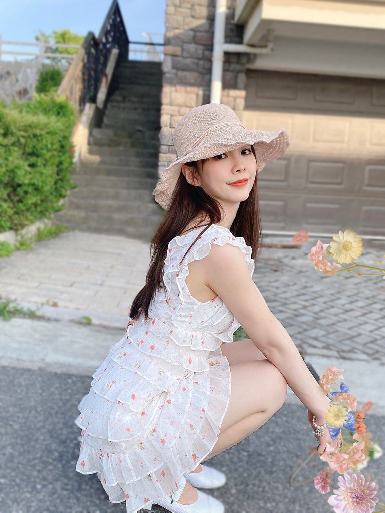 [Customized size] Floral Day Chiffon Dress - Premium  from Customized - Just $59.90! Shop now at Peiliee Shop