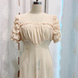 Get trendy with [Customized] Angelic Garden Vintage Gown Dress - Dress available at Peiliee Shop. Grab yours for $95 today!