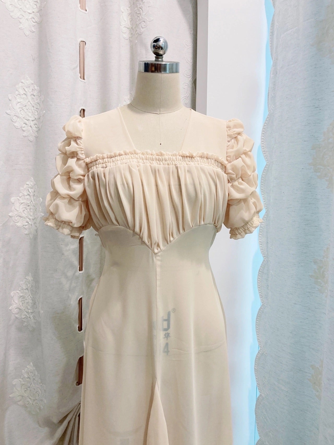 Get trendy with [Customized] Angelic Garden Vintage Gown Dress - Dress available at Peiliee Shop. Grab yours for $95 today!