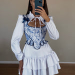 Get trendy with [Handmade Lingerie] Chinese Porcelain Corset -  available at Peiliee Shop. Grab yours for $85 today!