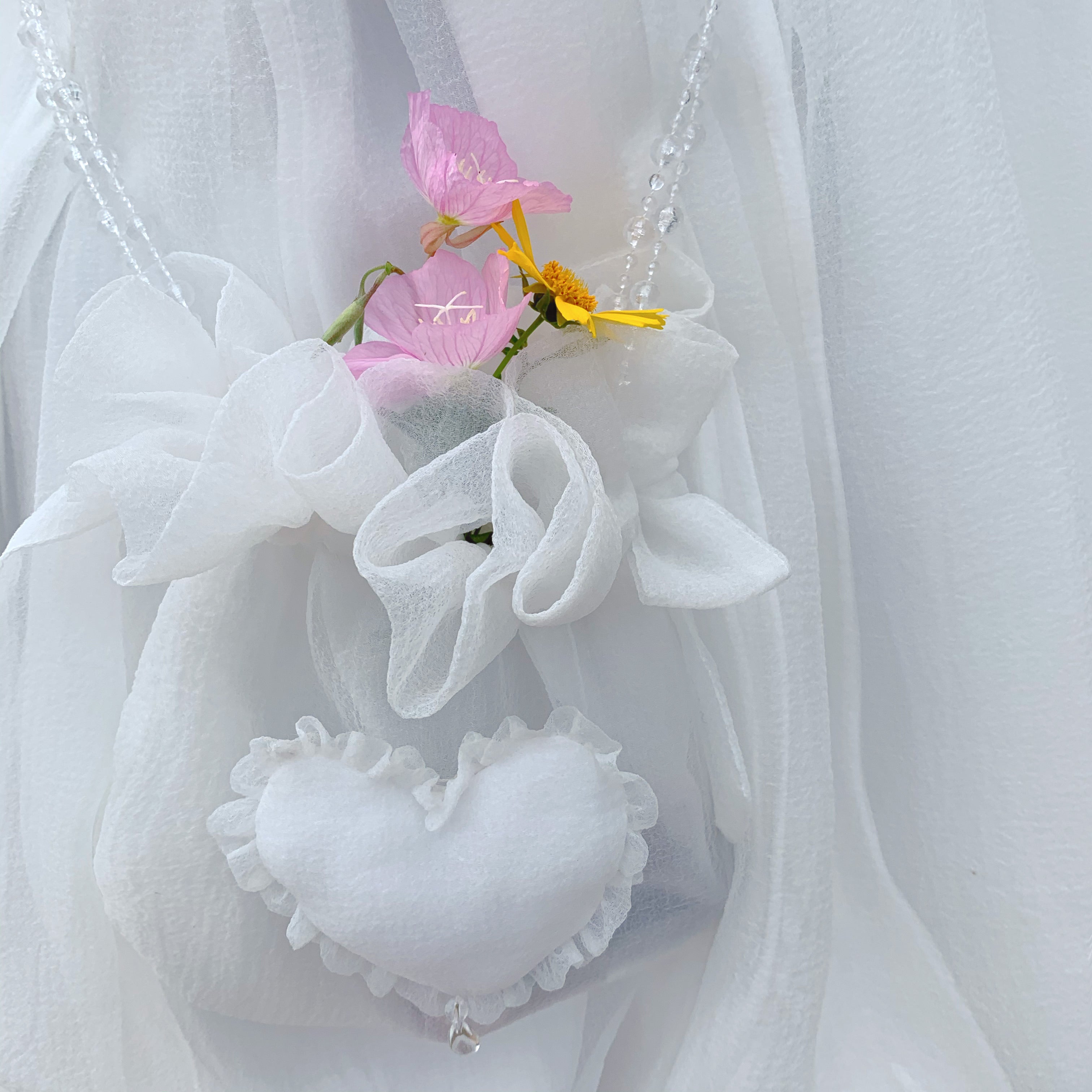 Get trendy with NOLOLITA Sugar Cloud Heart Mini Bag -  available at Peiliee Shop. Grab yours for $15 today!