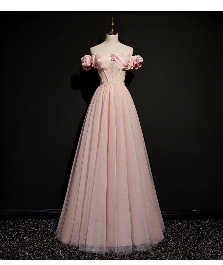 [Customized Wedding Dress] Rosy Pink - Premium  from OLI Wedding - Just $149.90! Shop now at Peiliee Shop