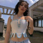 Get trendy with [Handmade] Snow Angel Corset -  available at Peiliee Shop. Grab yours for $79.90 today!