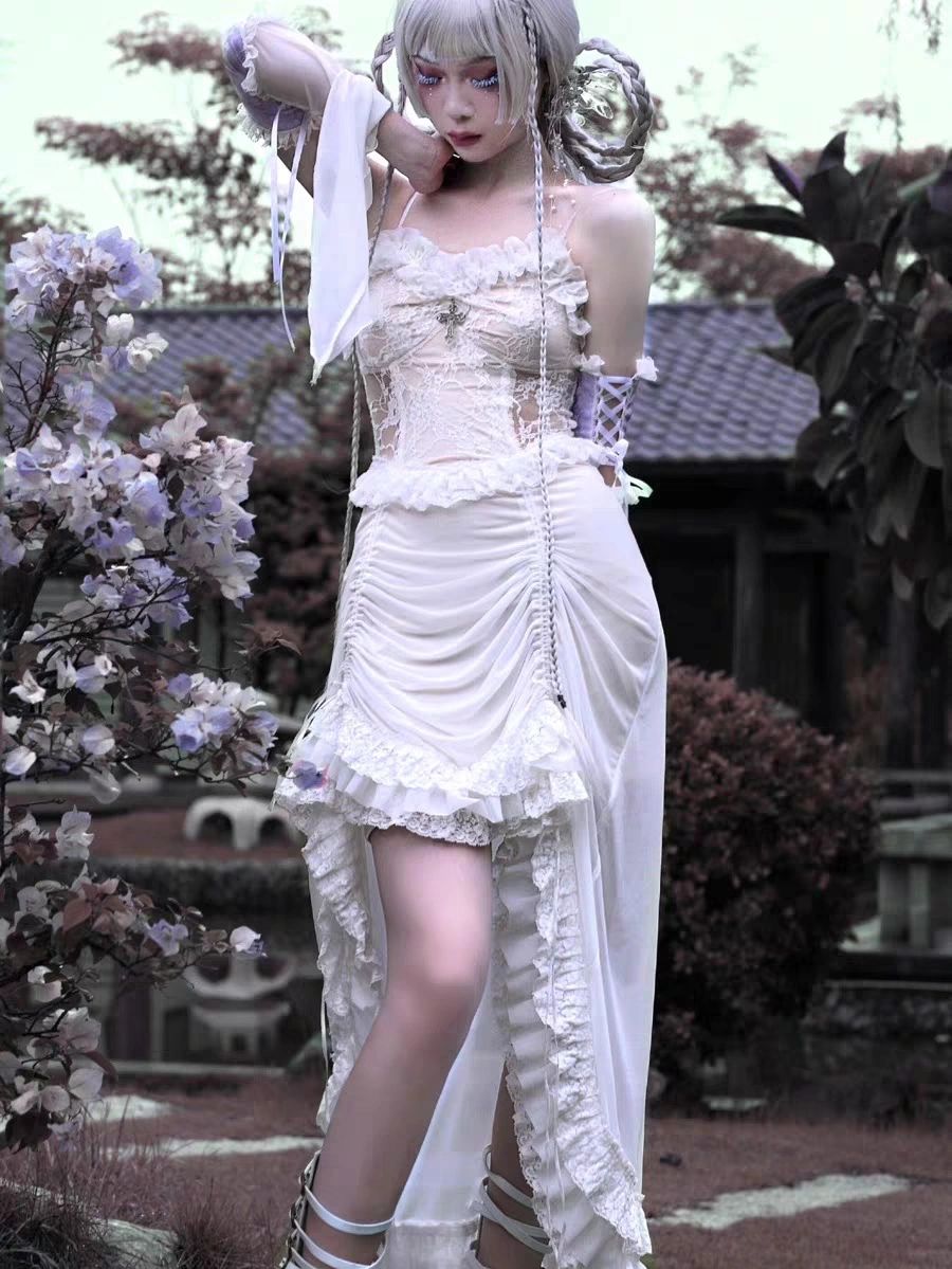 Get trendy with Angelic Dream Velvet Lace Dress - Dresses available at Peiliee Shop. Grab yours for $52 today!