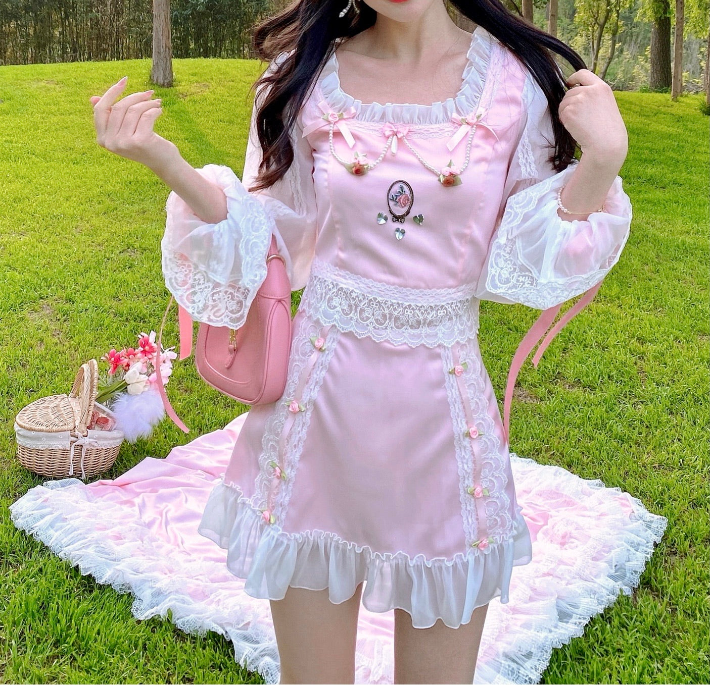 Get trendy with [SALE] Rose Amour Princess Dress set -  available at Peiliee Shop. Grab yours for $65 today!