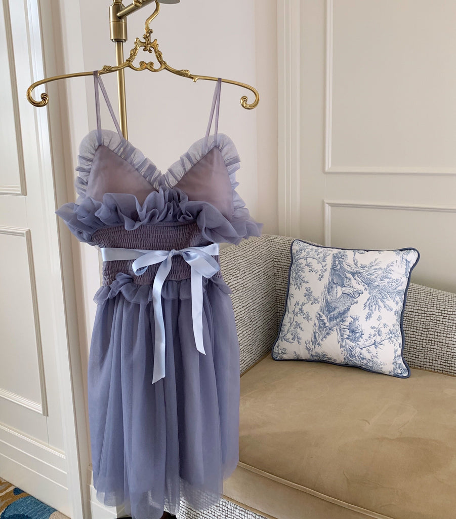 [SALE] Iris Pallida Lam Lavender Dress - Premium Dress from Peiliee Shop - Just $48! Shop now at Peiliee Shop