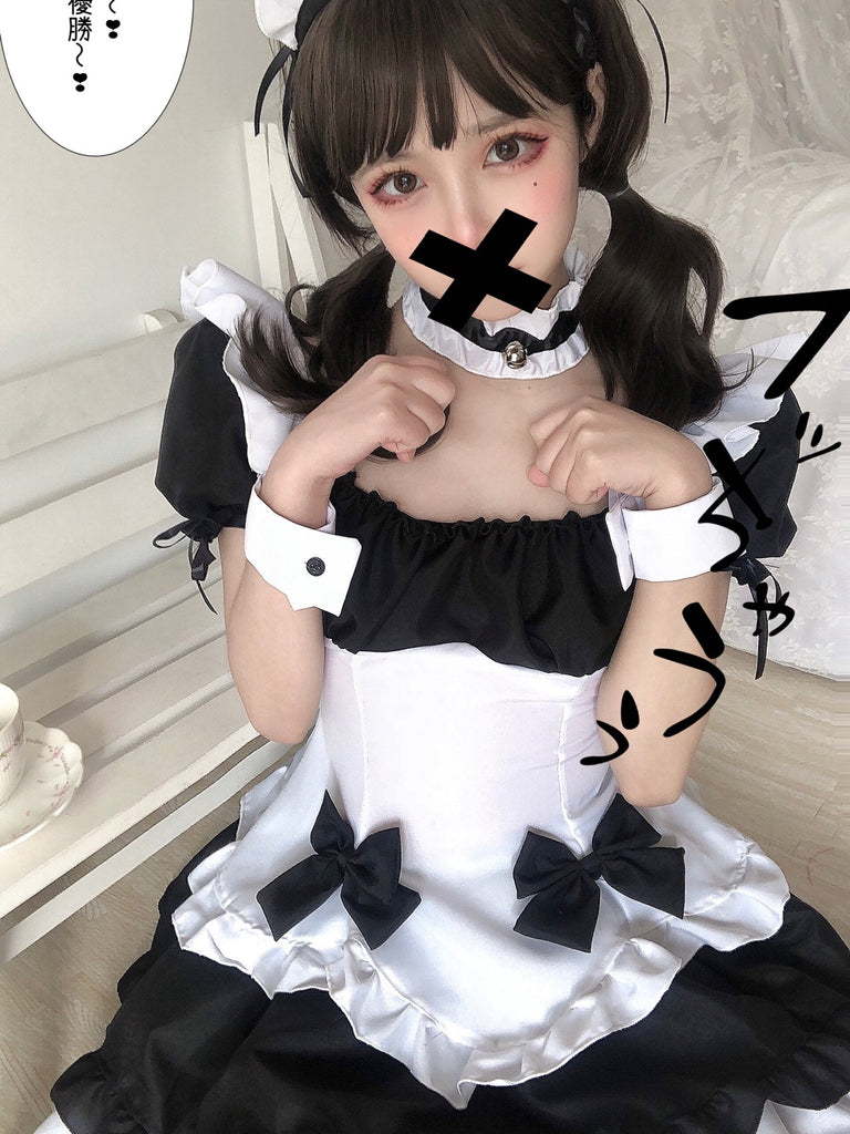 Kuro Neko No Shitsuji - Love Kiki Cosplay maid dress set - Premium Dresses from Basic Cosplay - Just $29.90! Shop now at Peiliee Shop