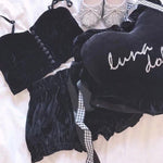 Get trendy with [Pillow] Luna Doll Sakura Cocoa Home Wear Set -  available at Peiliee Shop. Grab yours for $45 today!