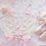 Get trendy with Handmade Angelic Poupee Peche Pink Bodysuit - physical available at Peiliee Shop. Grab yours for $45 today!