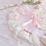 Get trendy with Handmade Angelic Poupee Peche Pink Bodysuit - physical available at Peiliee Shop. Grab yours for $45 today!
